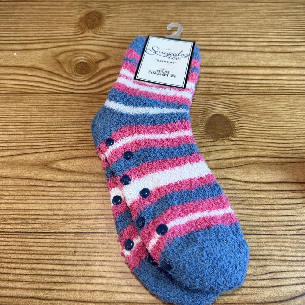 New Women's Warm Cozy Socks Snugadoo Grip Socks Great Gift